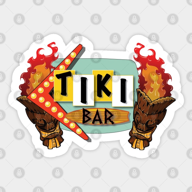 Tiki Bar Sticker by Elijah101